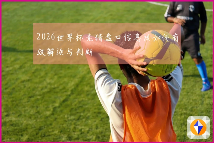 2026世界杯竞猜盘口信息该如何有效解读与判断