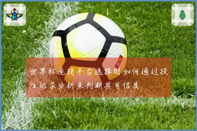世界杯竞猜平台选择时如何通过投注记录分析来判断其可信度
